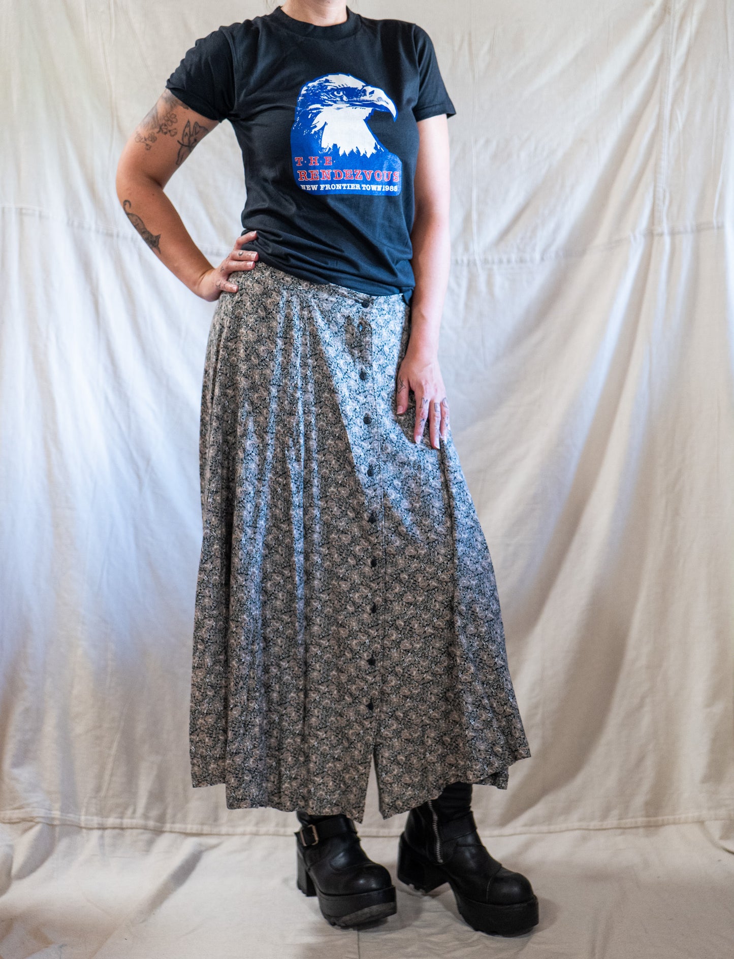 deadstock 1980s vintage harley rendezvous t-shirt / single stitch
