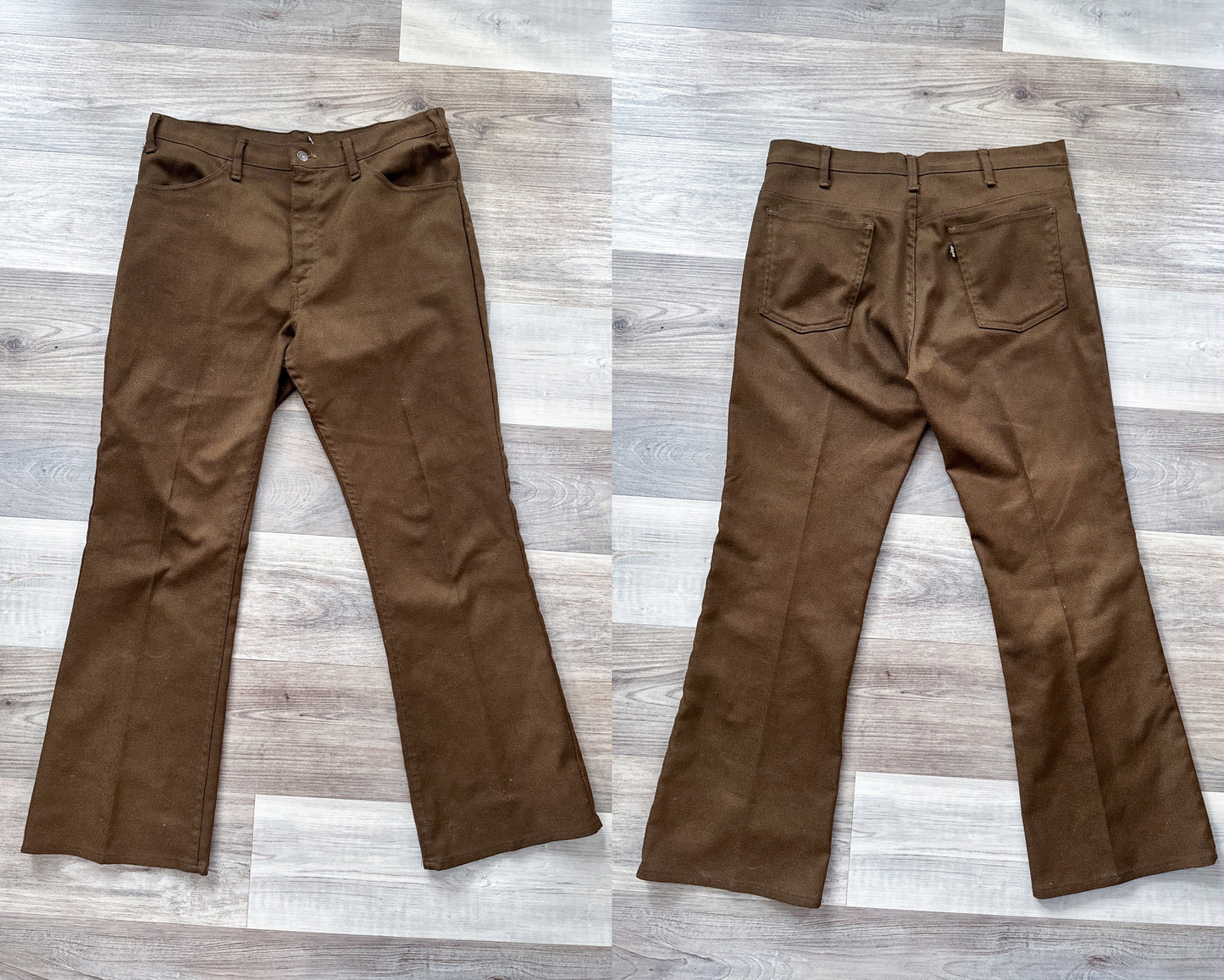 vintage 1970s levi's blazer and flare pants 2pc suit
