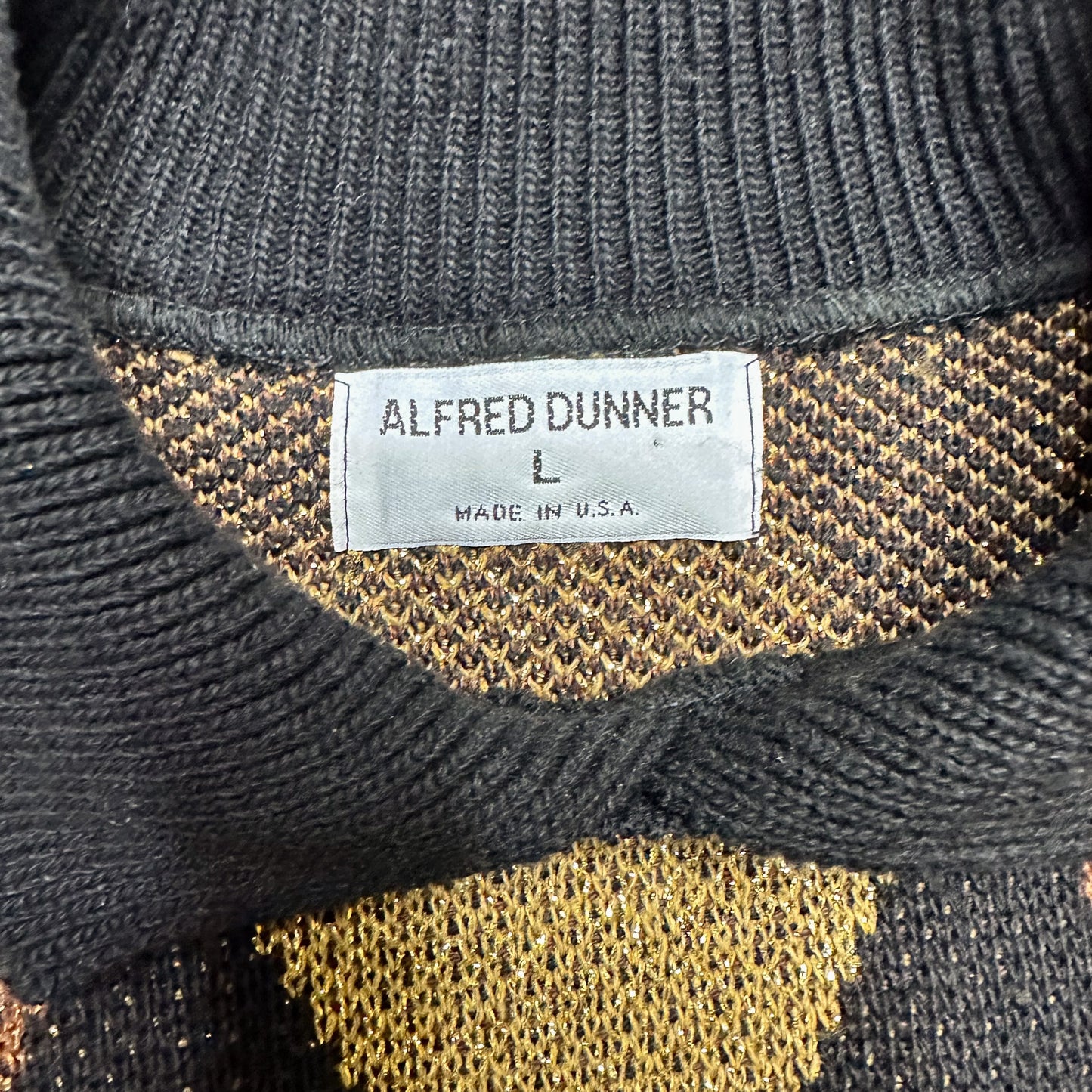 DIAMOND DOG vintage 80s gold glittery lurex sweater