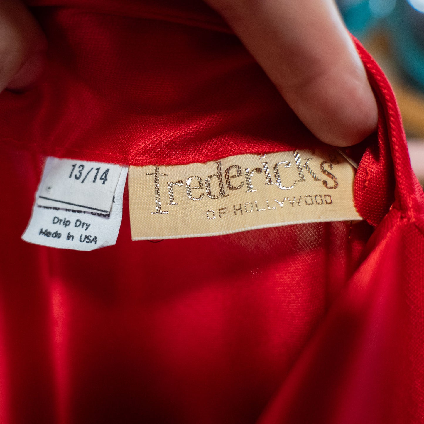 vintage 80s fredericks of hollywood red drapey sequin dress