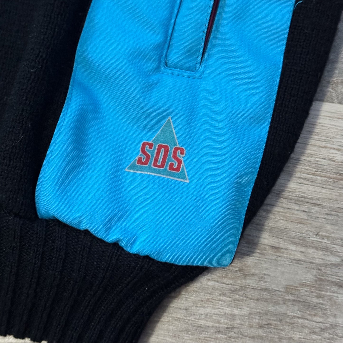 APRES SKI vintage 1980s neon wool sweater jacket