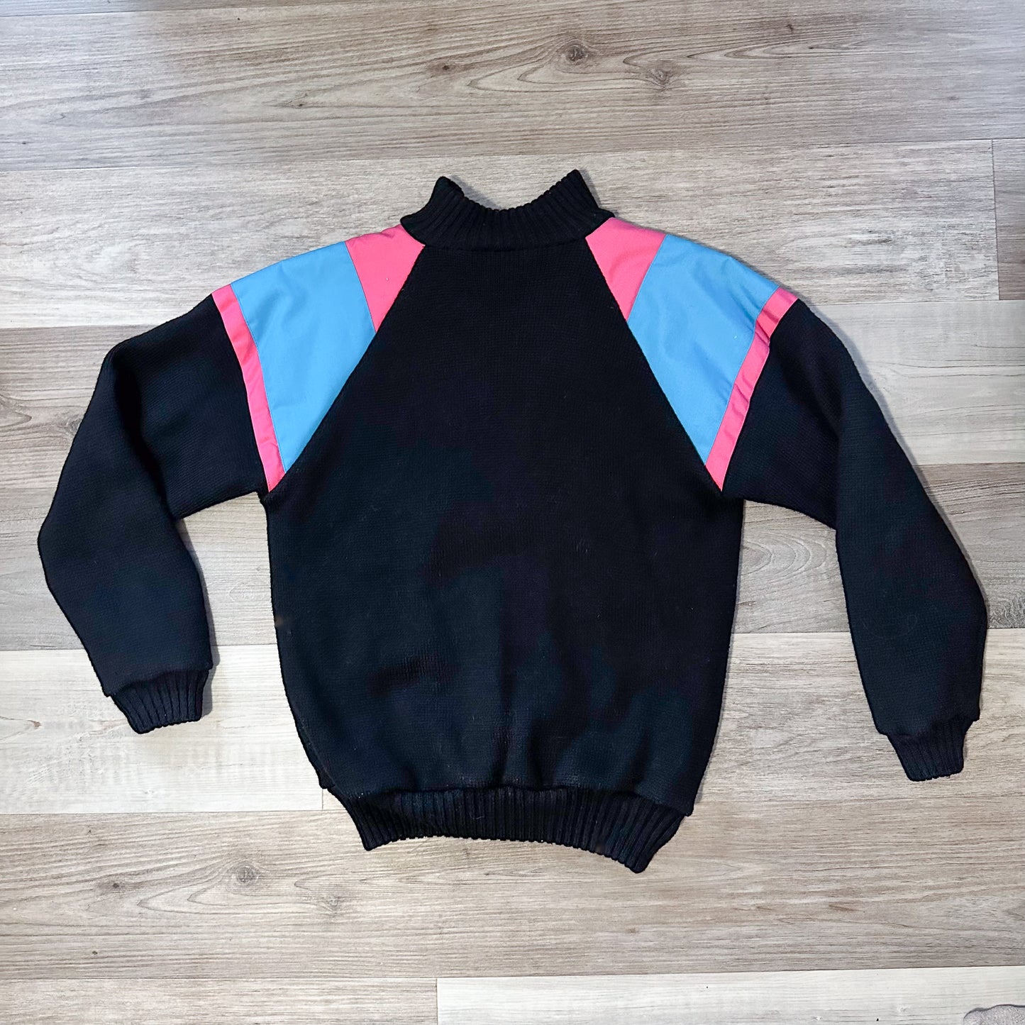 APRES SKI vintage 1980s neon wool sweater jacket