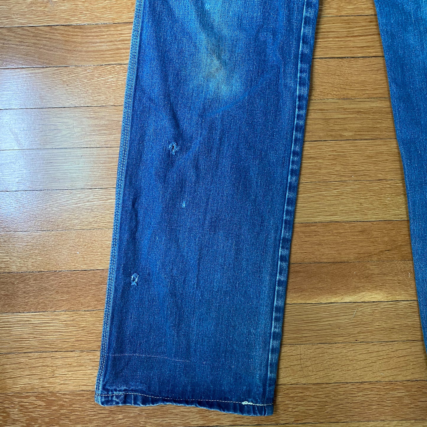 BLACK STALLION vintage 70s straight leg denim jeans / 29" waist