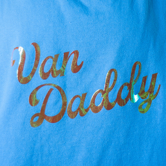 VAN DADDY iridescent turquoise tank