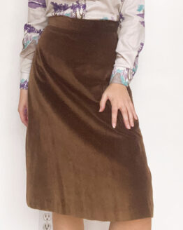 70s-velvet-brown-skirt-1