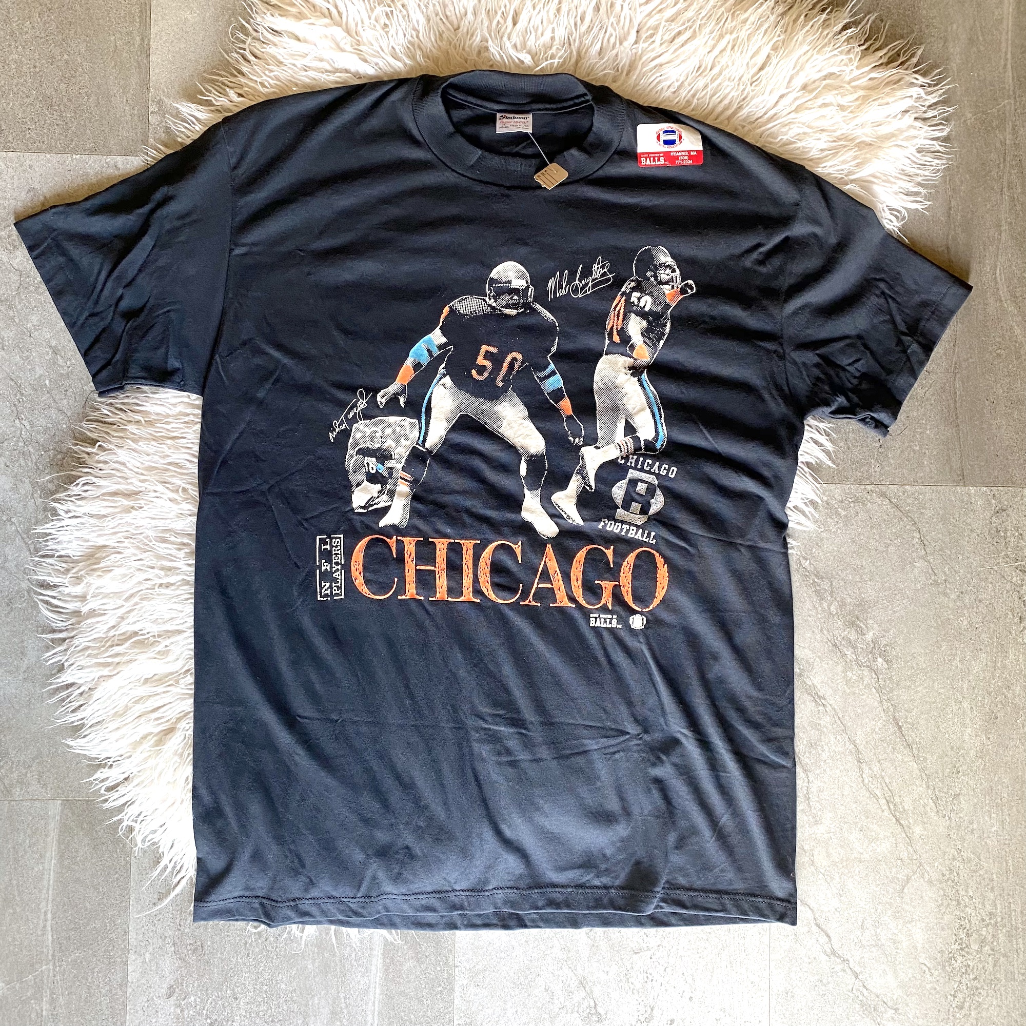 80s chicago bears deadstock t shirt 1